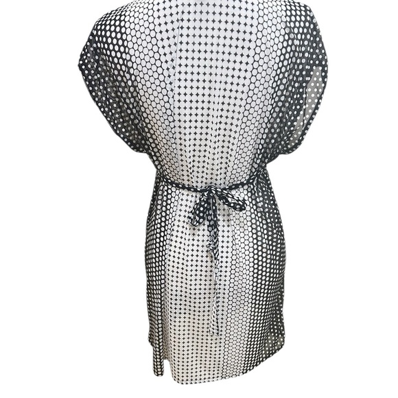 Profiles by Gottex dolce vita mesh v neck Black & White Swim Cover-Up size small - Picture 11 of 14